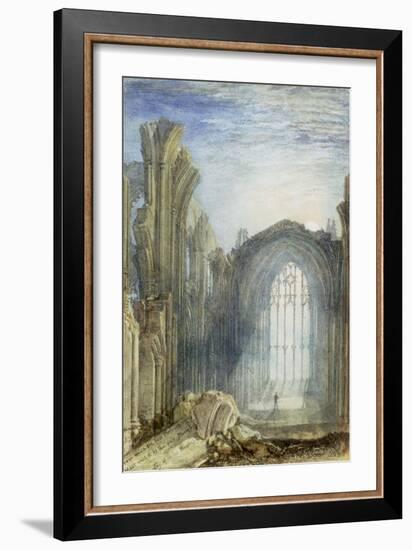 Melrose Abbey: an Illustration to Sir Walter Scott's 'The Lay of the Last Minstrel'-J. M. W. Turner-Framed Giclee Print