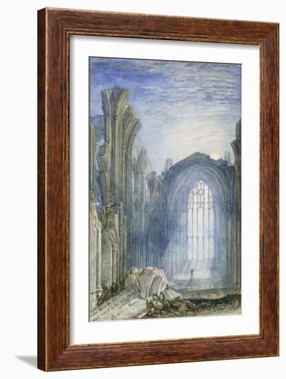 Melrose Abbey: an Illustration to Sir Walter Scott's 'The Lay of the Last Minstrel'-J. M. W. Turner-Framed Giclee Print