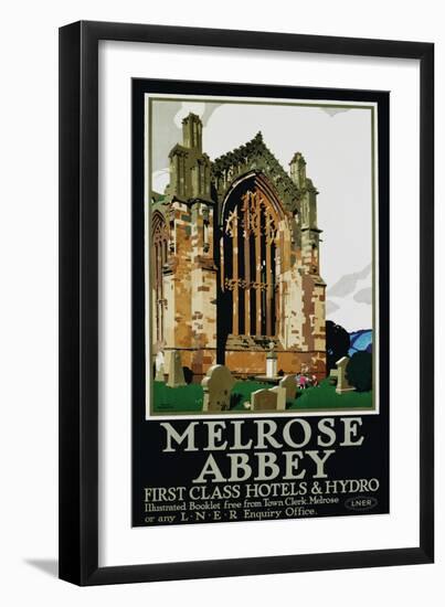 Melrose Abbey Poster-Frank Newbould-Framed Giclee Print