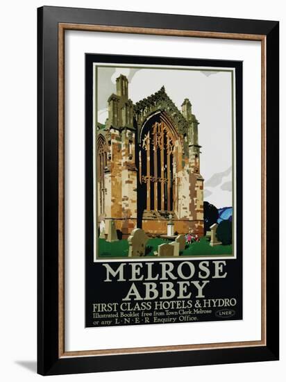 Melrose Abbey Poster-Frank Newbould-Framed Giclee Print