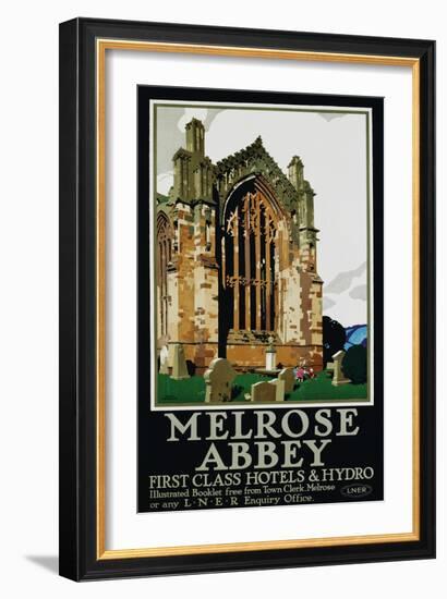 Melrose Abbey Poster-Frank Newbould-Framed Giclee Print