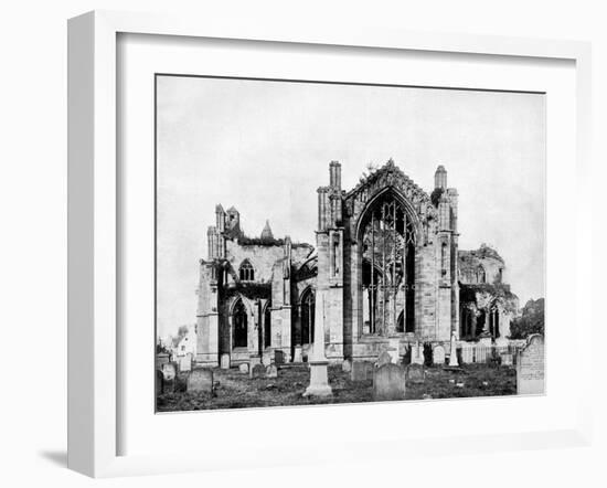 Melrose Abbey, Scotland, 1893-John L Stoddard-Framed Giclee Print