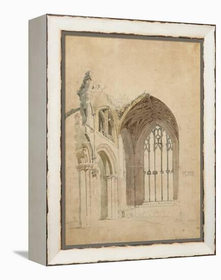 Melrose Abbey: the East Window, c.1770-Thomas Girtin-Framed Premier Image Canvas