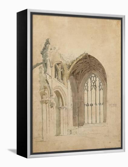 Melrose Abbey: the East Window, c.1770-Thomas Girtin-Framed Premier Image Canvas