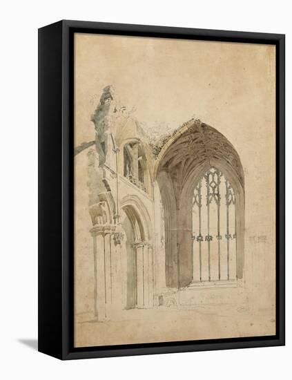 Melrose Abbey: the East Window, c.1770-Thomas Girtin-Framed Premier Image Canvas