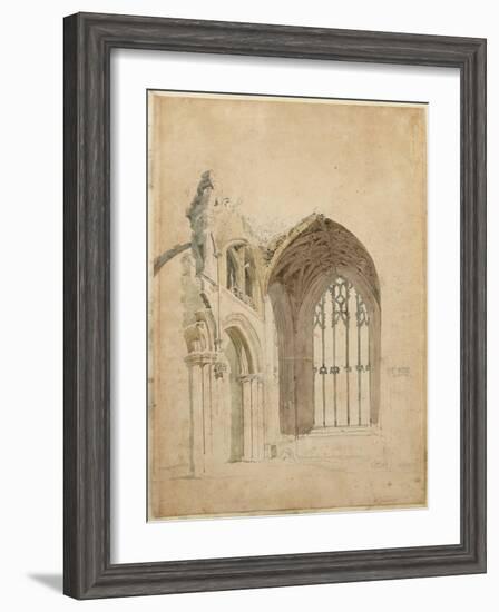 Melrose Abbey: the East Window, C.1770S-Thomas Girtin-Framed Giclee Print