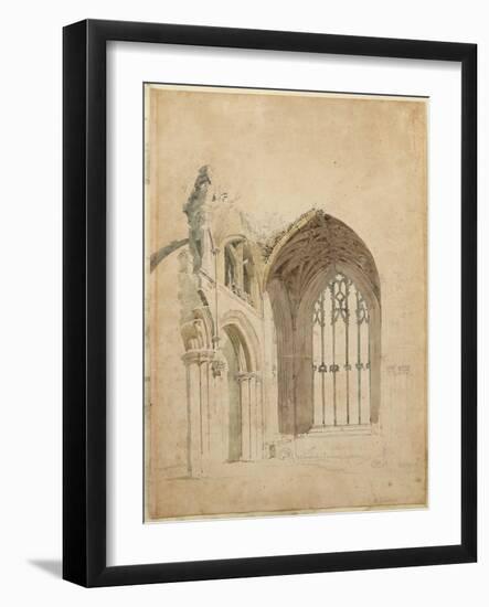 Melrose Abbey: the East Window, C.1770S-Thomas Girtin-Framed Giclee Print