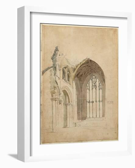 Melrose Abbey: the East Window, C.1770S-Thomas Girtin-Framed Giclee Print