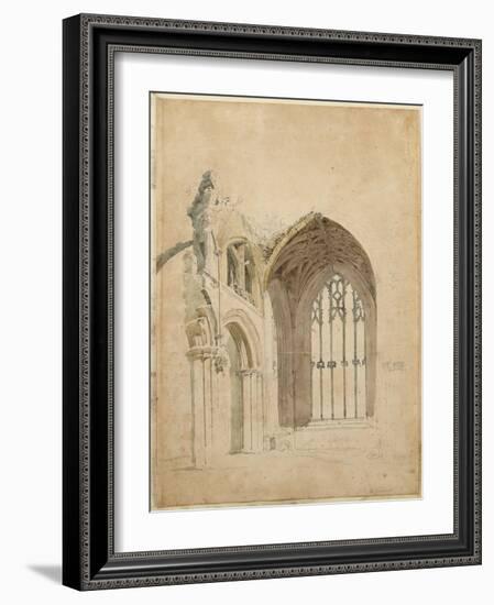 Melrose Abbey: the East Window, C.1770S-Thomas Girtin-Framed Giclee Print