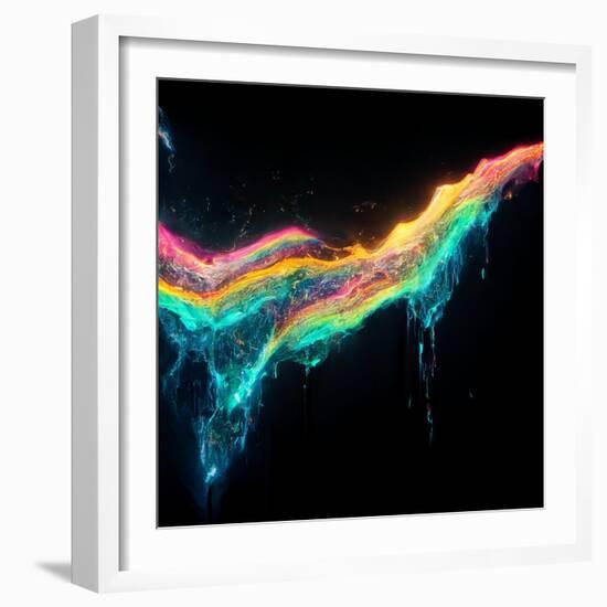 Melt-null-Framed Art Print