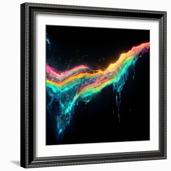 Melt-null-Framed Art Print