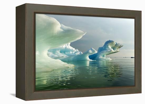 Melting Icebergs, Hudson Bay, Canada-Paul Souders-Framed Premier Image Canvas