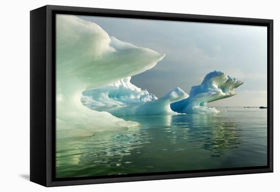 Melting Icebergs, Hudson Bay, Canada-Paul Souders-Framed Premier Image Canvas