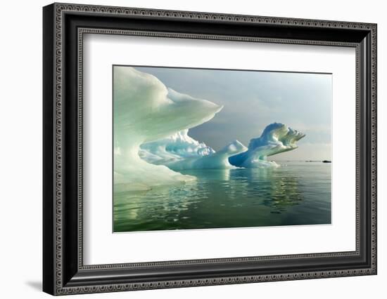 Melting Icebergs, Hudson Bay, Canada-Paul Souders-Framed Photographic Print