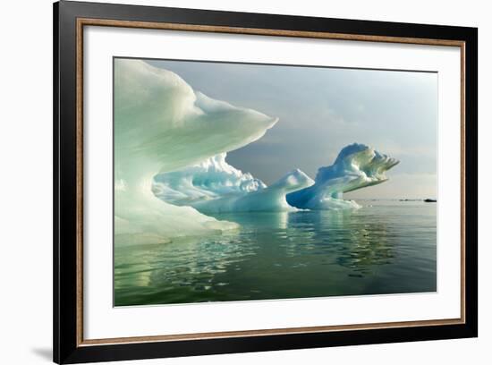 Melting Icebergs, Hudson Bay, Canada-Paul Souders-Framed Photographic Print