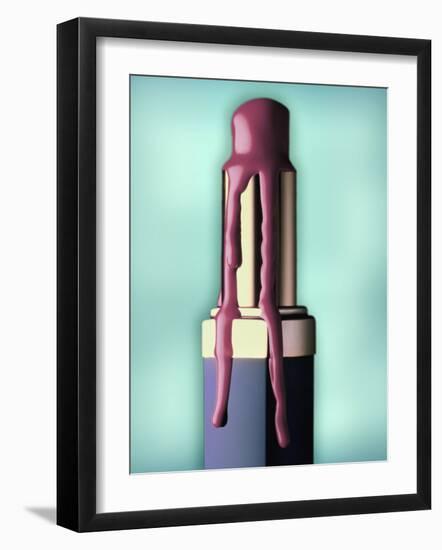 Melting Lipstick-ATU Studios-Framed Photographic Print