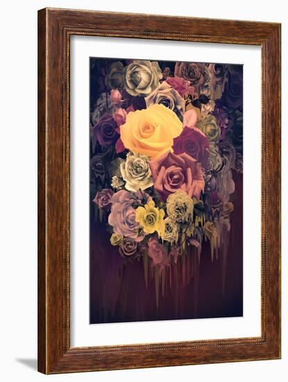 Melting Roses-null-Framed Art Print