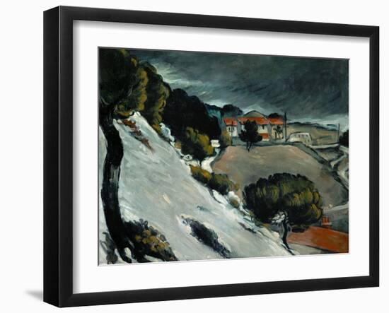 Melting Snow at L'Estaque, 1870-71-Paul Cézanne-Framed Giclee Print