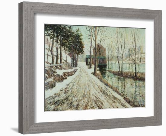 Melting Snow-Ernest Lawson-Framed Giclee Print