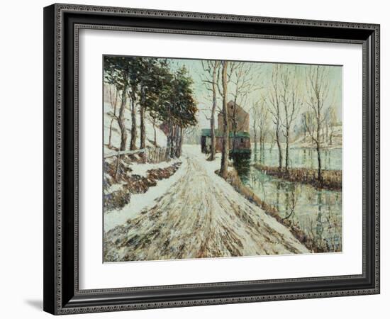 Melting Snow-Ernest Lawson-Framed Giclee Print