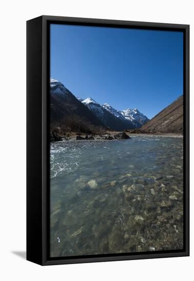 Meltwater from the Himalayas, Thimpu District, Bhutan, Asia-Alex Treadway-Framed Premier Image Canvas