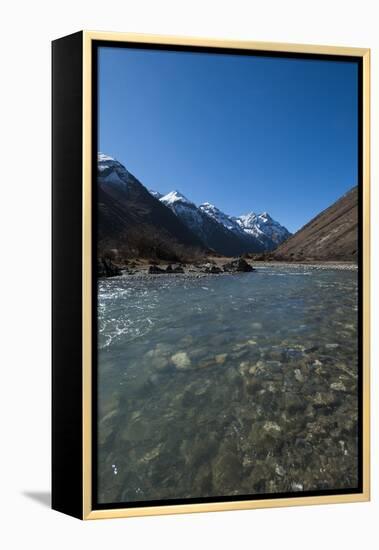Meltwater from the Himalayas, Thimpu District, Bhutan, Asia-Alex Treadway-Framed Premier Image Canvas