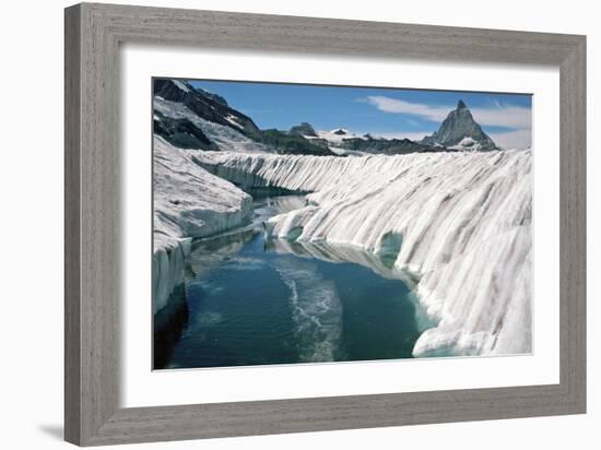 Meltwater Pond, Switzerland-Dr. Juerg Alean-Framed Photographic Print
