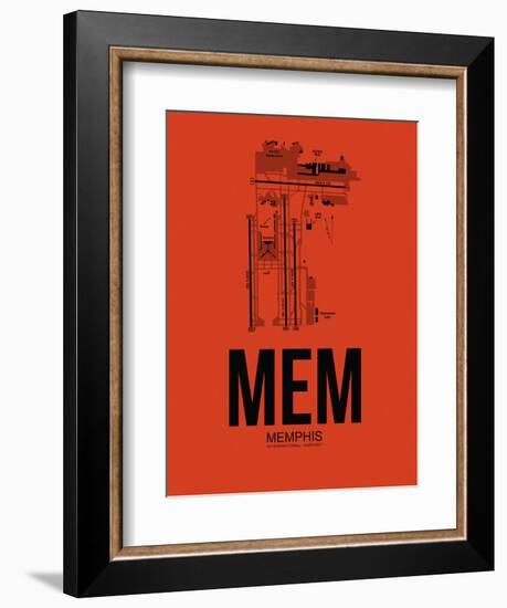 MEM Memphis Airport Orange-NaxArt-Framed Premium Giclee Print