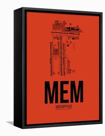 MEM Memphis Airport Orange-NaxArt-Framed Stretched Canvas