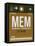 MEM Memphis Luggage Tag I-NaxArt-Framed Stretched Canvas
