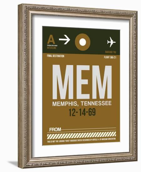 MEM Memphis Luggage Tag I-NaxArt-Framed Art Print