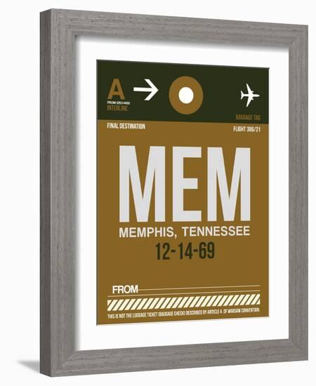 MEM Memphis Luggage Tag I-NaxArt-Framed Art Print