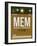 MEM Memphis Luggage Tag I-NaxArt-Framed Art Print