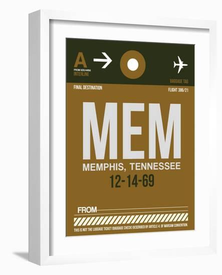 MEM Memphis Luggage Tag I-NaxArt-Framed Art Print