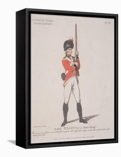 Member of the Aldgate Ward Association Holding a Rifle, 1798-Thomas Rowlandson-Framed Premier Image Canvas