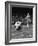 Member of the Chicago Spurs Watching as the Ball Is Coming His Way During the Beginning of the Game-null-Framed Photographic Print