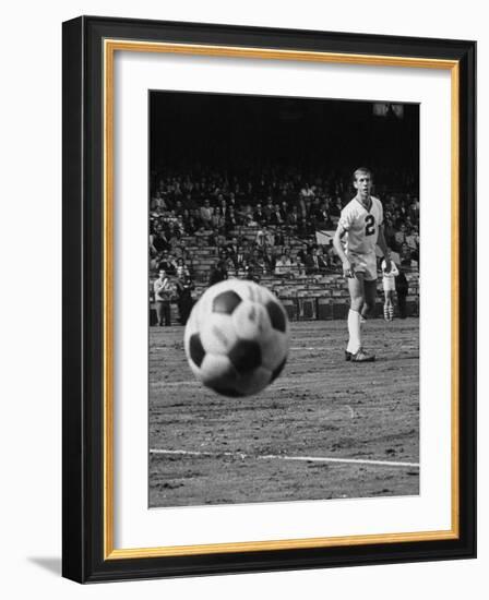Member of the Chicago Spurs Watching as the Ball Is Coming His Way During the Beginning of the Game-null-Framed Photographic Print