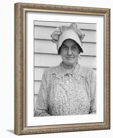 Member of the congregation of Wheeley's church who is called Queen, near Gordonton, NC, 1939-Dorothea Lange-Framed Photographic Print