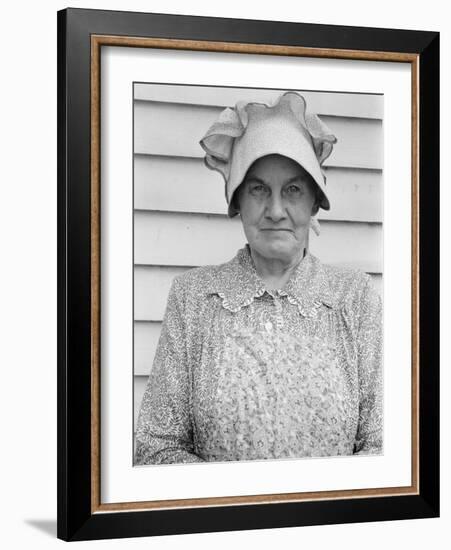 Member of the congregation of Wheeley's church who is called Queen, near Gordonton, NC, 1939-Dorothea Lange-Framed Photographic Print