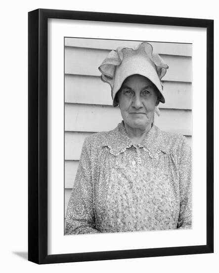 Member of the congregation of Wheeley's church who is called Queen, near Gordonton, NC, 1939-Dorothea Lange-Framed Photographic Print