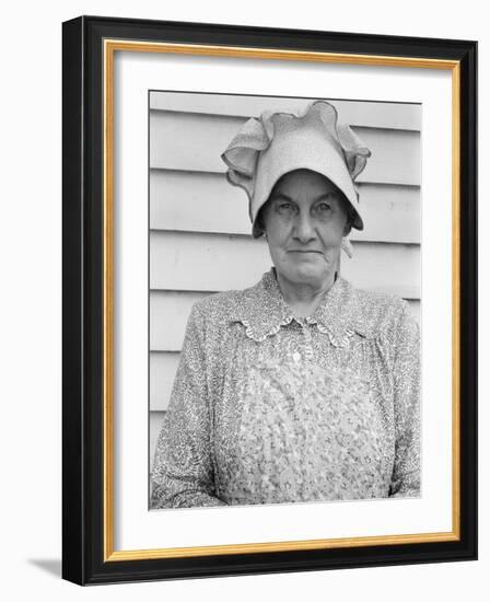 Member of the congregation of Wheeley's church who is called Queen, near Gordonton, NC, 1939-Dorothea Lange-Framed Photographic Print