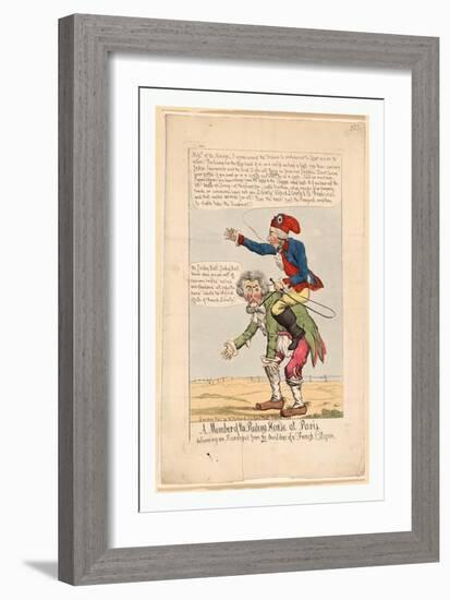 Member of the Riding House at Paris-null-Framed Giclee Print