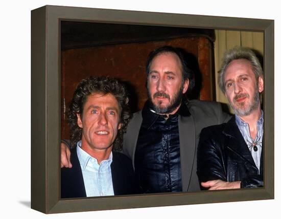 Member of the Who: Roger Daltrey, Pete Townshend and John Entwistle-null-Framed Premier Image Canvas