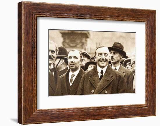 Members of Britain's first Labour Government, after leaving Buckingham Palace, London, 1924-Unknown-Framed Photographic Print