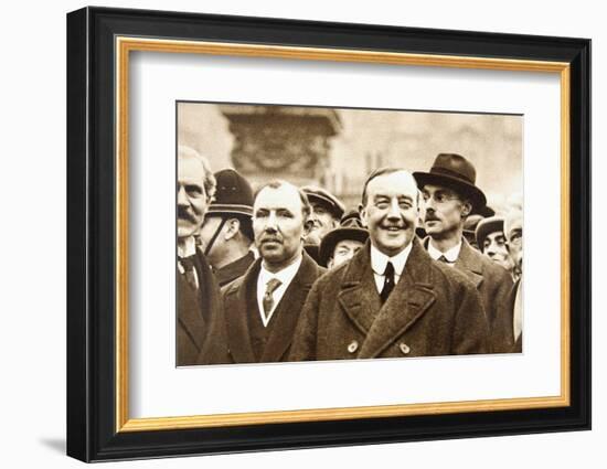 Members of Britain's first Labour Government, after leaving Buckingham Palace, London, 1924-Unknown-Framed Photographic Print