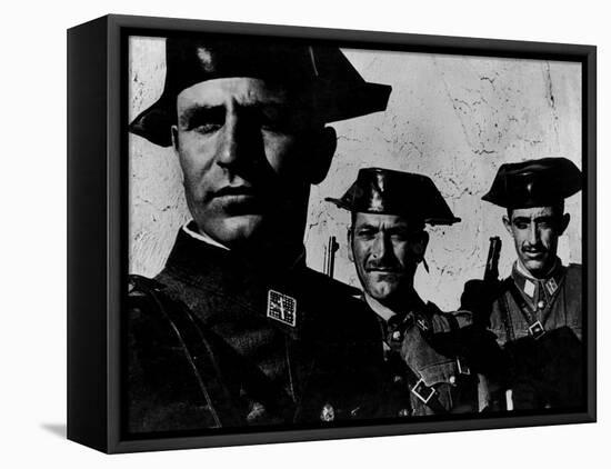 Members of Dictator Franco's Feared Guardia Civil in Rural Spain, from Essay "Spanish Village."-W^ Eugene Smith-Framed Premier Image Canvas
