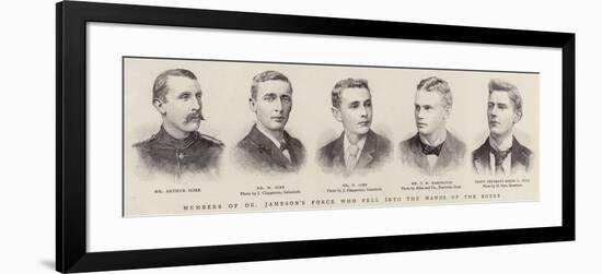 Members of Dr Jameson's Force Who Fell into the Hands of the Bores-null-Framed Giclee Print