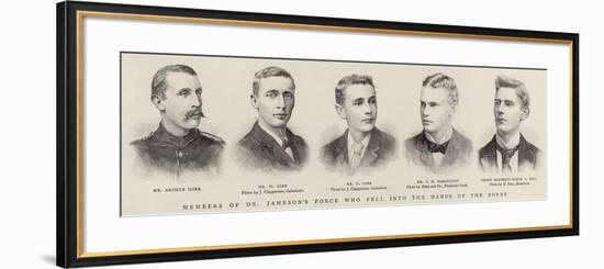 Members of Dr Jameson's Force Who Fell into the Hands of the Bores-null-Framed Giclee Print