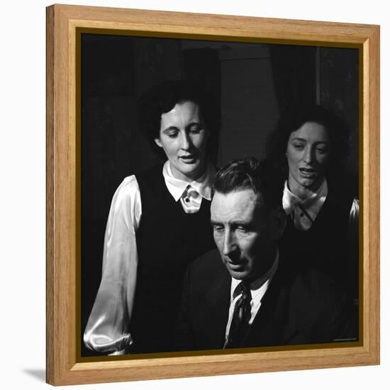Members of Famed Musical Family the Carters Sara Carter, A.P. Carter and Maybelle Carter Millard-Eric Schaal-Framed Premier Image Canvas
