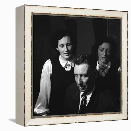 Members of Famed Musical Family the Carters Sara Carter, A.P. Carter and Maybelle Carter Millard-Eric Schaal-Framed Premier Image Canvas